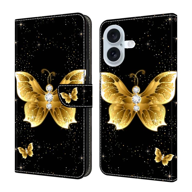 Custodia per telefono in ecopelle con effetto cristallo., For iPhone 16