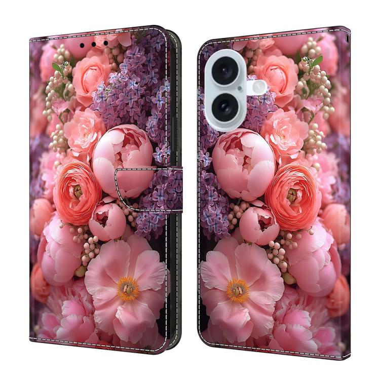Custodia per telefono in ecopelle con effetto cristallo., For iPhone 16