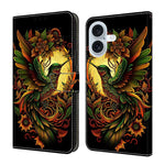 Custodia per telefono in ecopelle con effetto cristallo., For iPhone 16