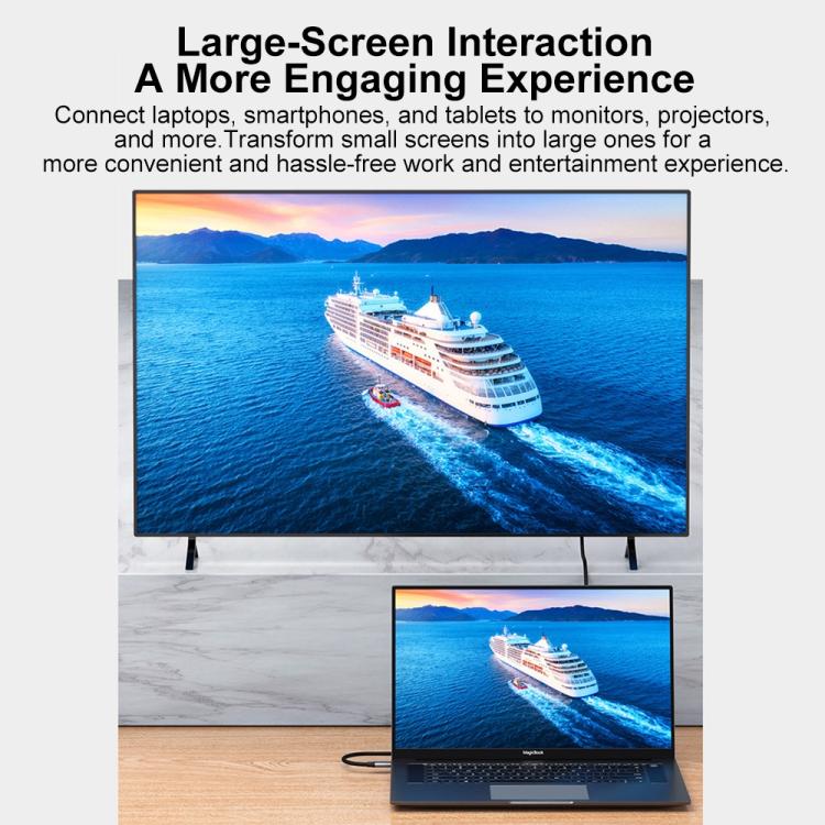 Adattatore video Type-C a DisplayPort 1.4 Ultra HD 8K con cavo in