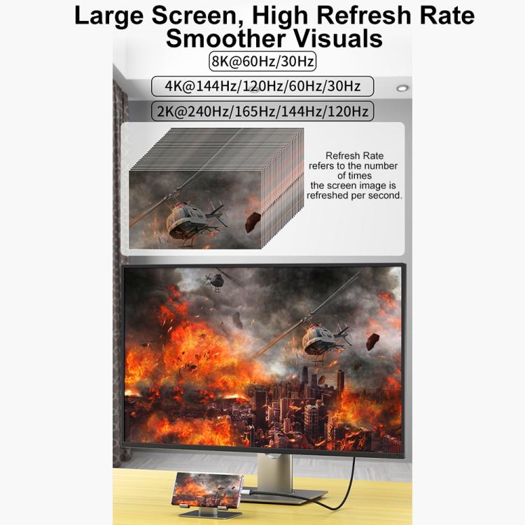 Adattatore video Type-C a DisplayPort 1.4 Ultra HD 8K con cavo in