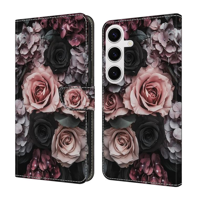 Custodia per telefono in ecopelle con effetto cristallo., For Samsung Galaxy S24 / S25 5G