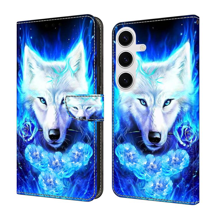 Custodia per telefono in ecopelle con effetto cristallo., For Samsung Galaxy S24 FE 5G