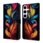 Custodia per telefono in ecopelle con effetto cristallo., For Samsung Galaxy S24 FE 5G