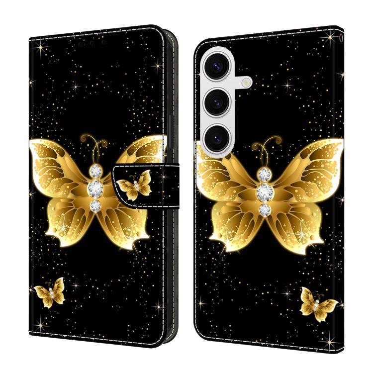 Custodia per telefono in ecopelle con effetto cristallo., For Samsung Galaxy S24 FE 5G
