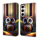Custodia per telefono in ecopelle con effetto cristallo., For Samsung Galaxy S24 FE 5G