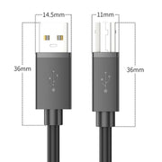 Cavo USB 2.0 ad alta velocità da USB-A a USB-B per stampanti, scanner, stampanti desktop e dispositivi digitali., 0.5m, 1m, 1.5m, 2m, 3m, 5m, 8m, 10m