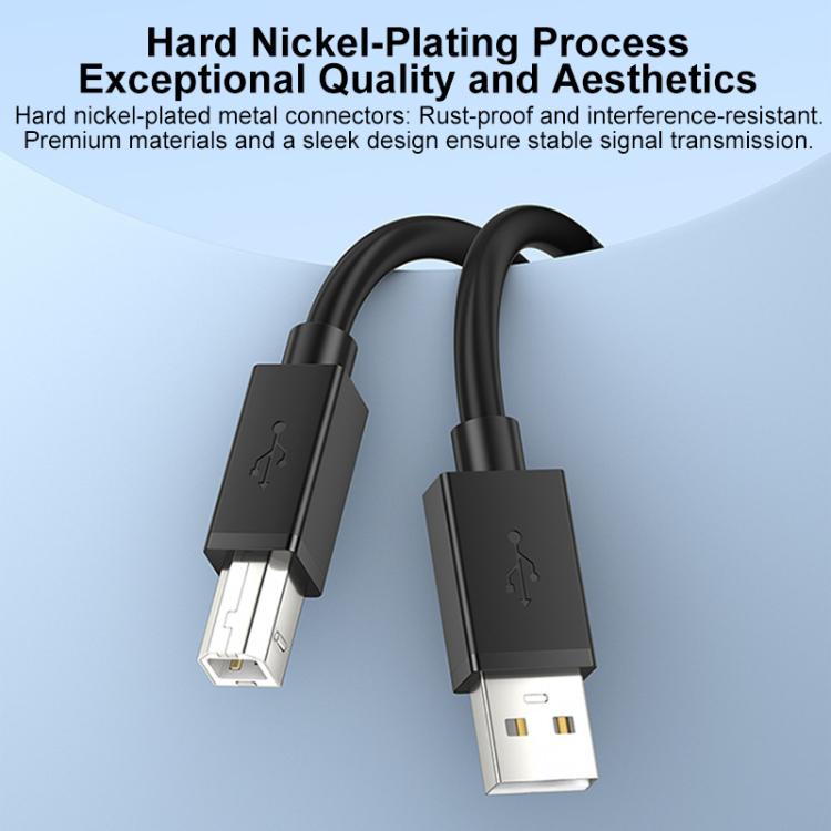 Cavo USB 2.0 ad alta velocità da USB-A a USB-B per stampanti, scanner, stampanti desktop e dispositivi digitali., 0.5m, 1m, 1.5m, 2m, 3m, 5m, 8m, 10m