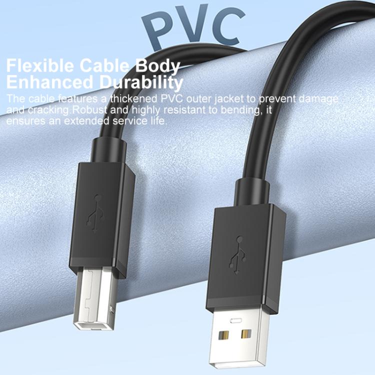 Cavo USB 2.0 ad alta velocità da USB-A a USB-B per stampanti, scanner, stampanti desktop e dispositivi digitali., 0.5m, 1m, 1.5m, 2m, 3m, 5m, 8m, 10m