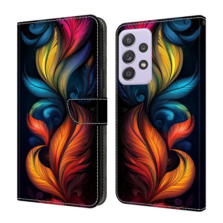 Custodia per telefono in ecopelle con effetto cristallo., For Samsung Galaxy A53 5G