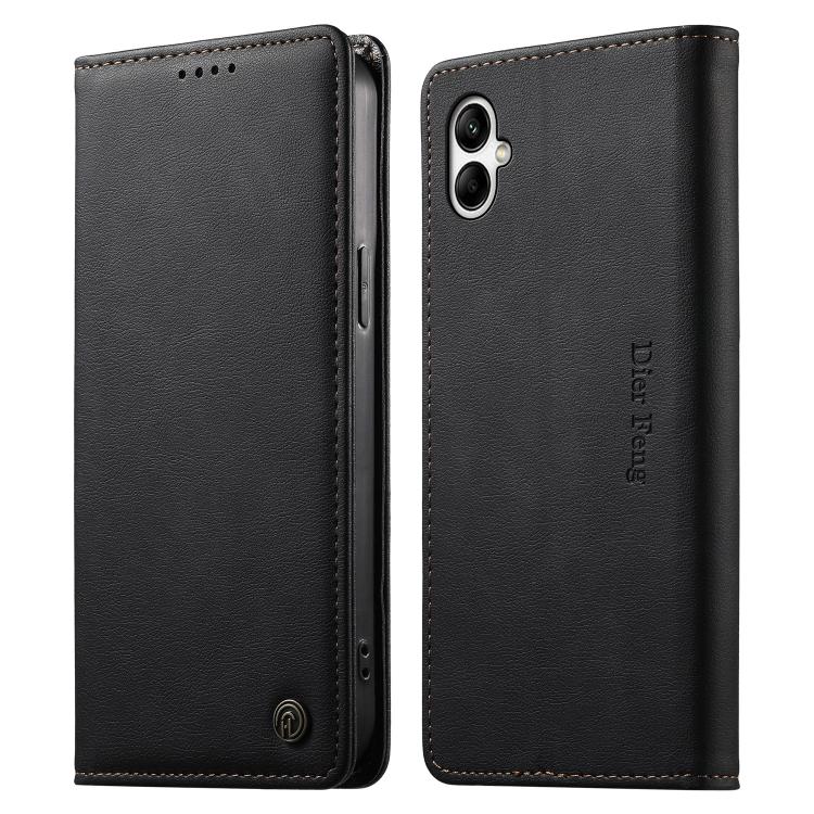 Custodia per telefono Dierfeng in pelle vegana con chiusura magnetica e protezione RFID in metallo., For Samsung Galaxy A55 5G, For Samsung Galaxy A35 5G, For Samsung Galaxy A05, For Samsung Galaxy A05s