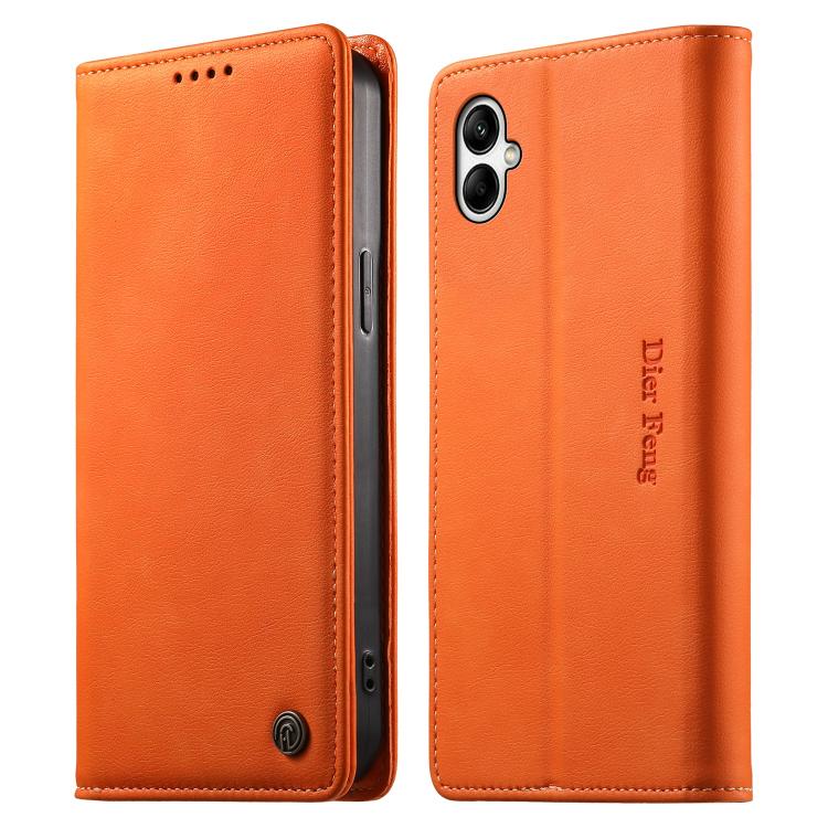 Custodia per telefono Dierfeng in pelle vegana con chiusura magnetica e protezione RFID in metallo., For Samsung Galaxy A55 5G, For Samsung Galaxy A35 5G, For Samsung Galaxy A05, For Samsung Galaxy A05s