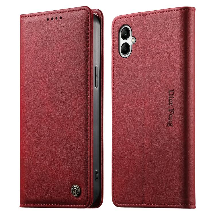 Custodia per telefono Dierfeng in pelle vegana con chiusura magnetica e protezione RFID in metallo., For Samsung Galaxy A55 5G, For Samsung Galaxy A35 5G, For Samsung Galaxy A05, For Samsung Galaxy A05s