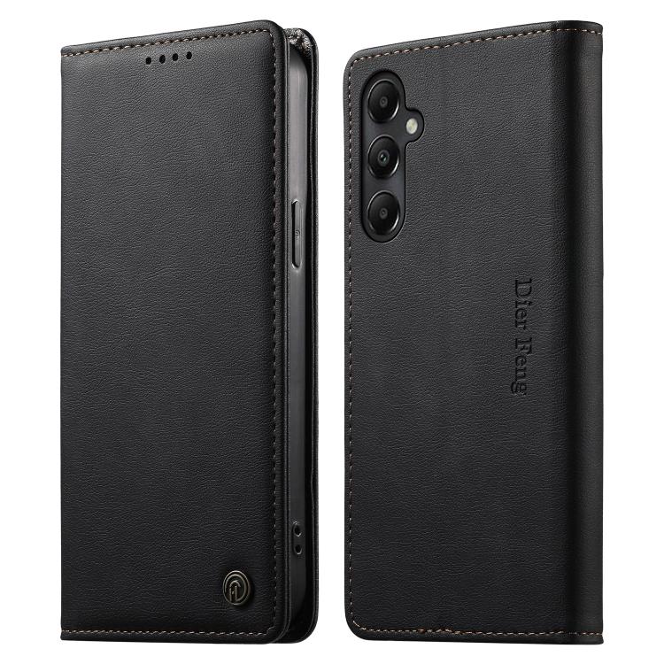 Custodia per telefono Dierfeng in pelle vegana con chiusura magnetica e protezione RFID in metallo., For Samsung Galaxy A55 5G, For Samsung Galaxy A35 5G, For Samsung Galaxy A05, For Samsung Galaxy A05s