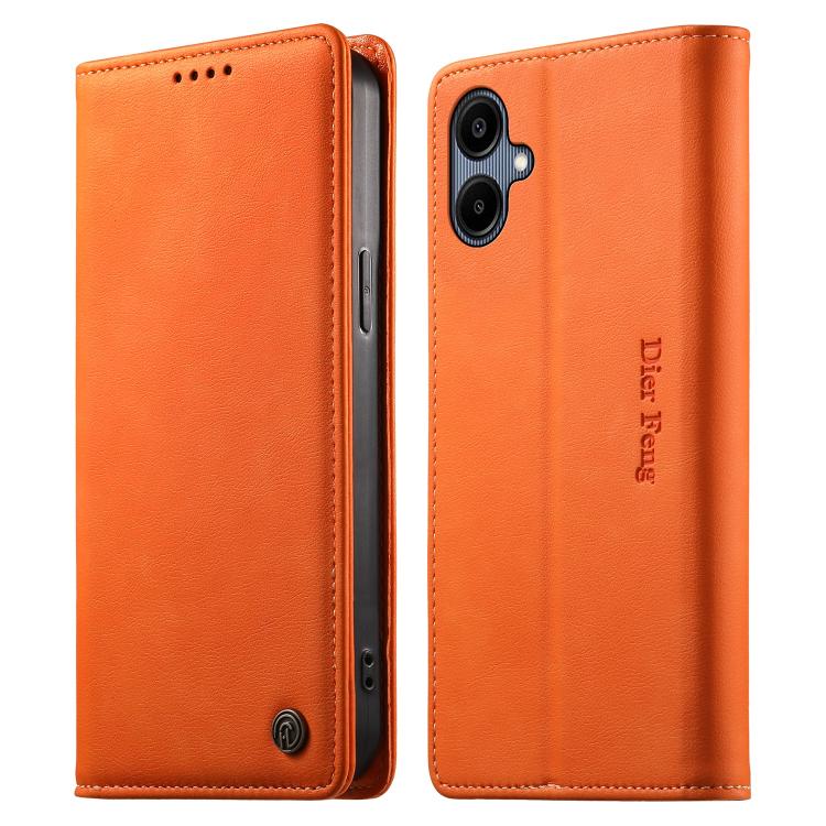 Custodia per telefono Dierfeng in pelle vegana con chiusura magnetica e protezione RFID in metallo., For Samsung Galaxy A06 / A07 4G / 5G, For Samsung Galaxy A56 5G, For Samsung Galaxy A36 5G, For Samsung Galaxy A15 4G / 5G