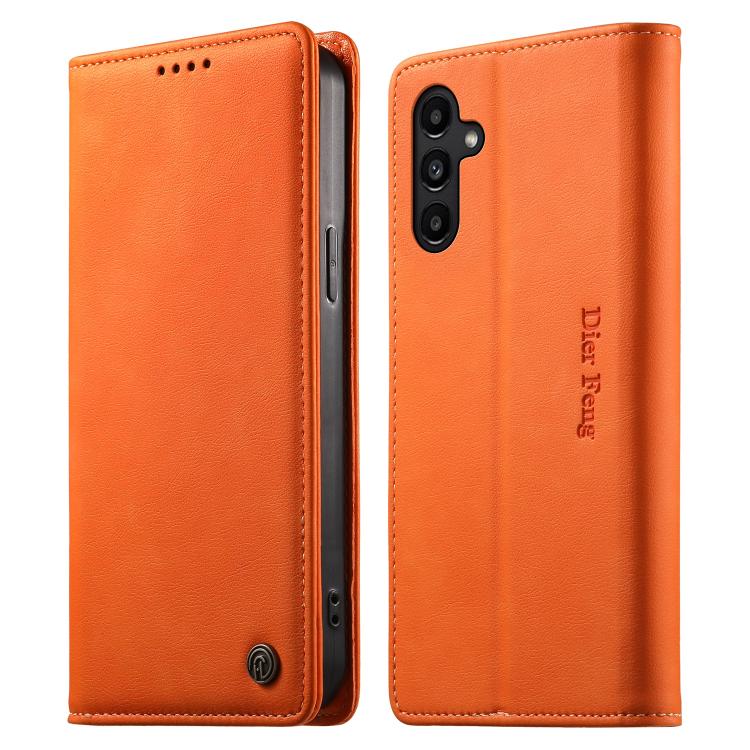 Custodia per telefono Dierfeng in pelle vegana con chiusura magnetica e protezione RFID in metallo., For Samsung Galaxy A25 5G Global, For Samsung Galaxy A24 4G, For Samsung Galaxy A14 4G / 5G, For Samsung Galaxy A34 5G