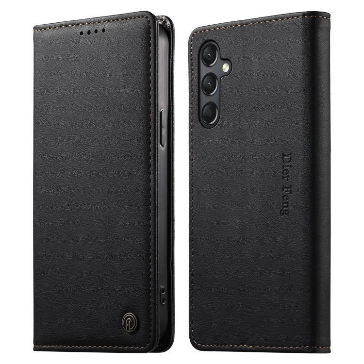 Custodia per telefono Dierfeng in pelle vegana con chiusura magnetica e protezione RFID in metallo., For Samsung Galaxy A25 5G Global, For Samsung Galaxy A24 4G, For Samsung Galaxy A14 4G / 5G, For Samsung Galaxy A34 5G