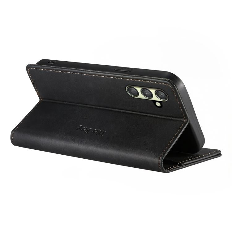 Custodia per telefono Dierfeng in pelle vegana con chiusura magnetica e protezione RFID in metallo., For Samsung Galaxy A25 5G Global, For Samsung Galaxy A24 4G, For Samsung Galaxy A14 4G / 5G, For Samsung Galaxy A34 5G