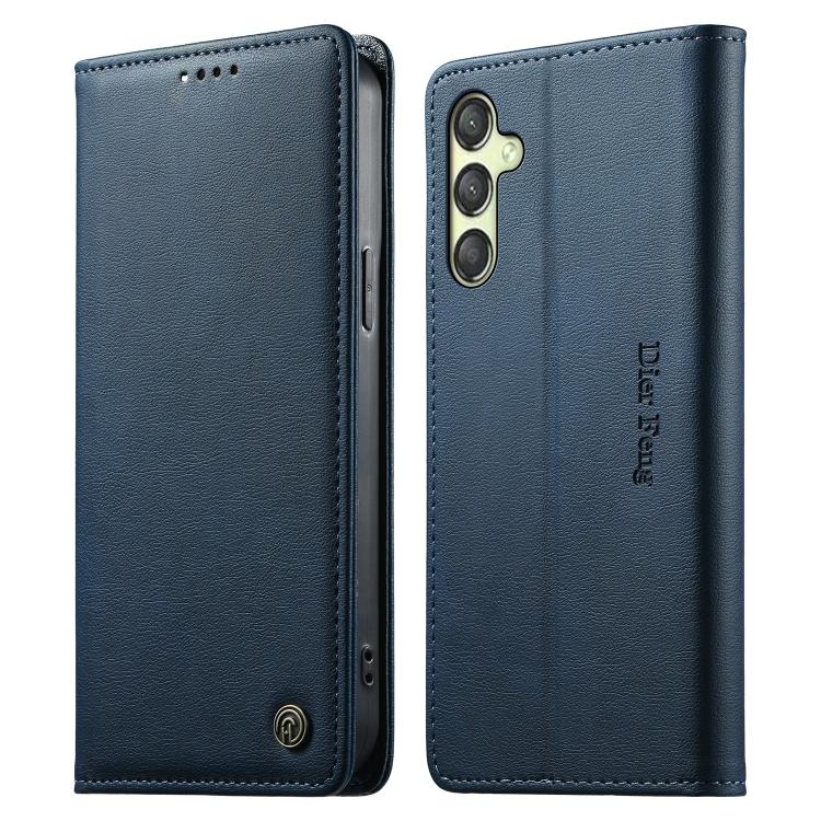 Custodia per telefono Dierfeng in pelle vegana con chiusura magnetica e protezione RFID in metallo., For Samsung Galaxy A25 5G Global, For Samsung Galaxy A24 4G, For Samsung Galaxy A14 4G / 5G, For Samsung Galaxy A34 5G