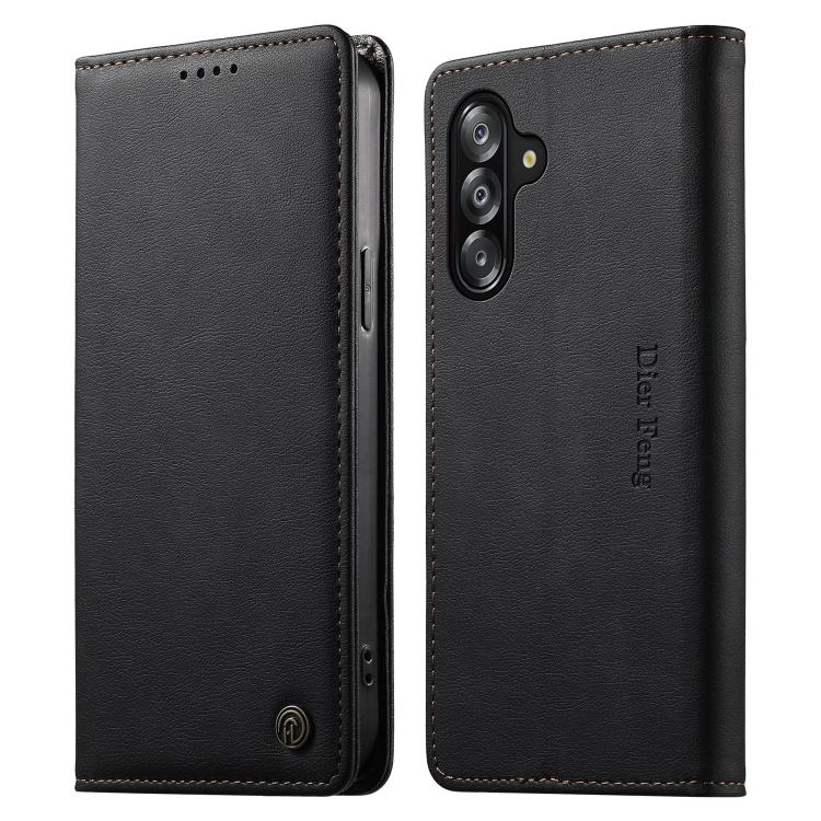 Custodia per telefono Dierfeng in pelle vegana con chiusura magnetica e protezione RFID in metallo., For Samsung Galaxy A57 5G, For Samsung Galaxy A37 5G, For Samsung Galaxy A27 5G, For Samsung Galaxy A26 / A16 / A17