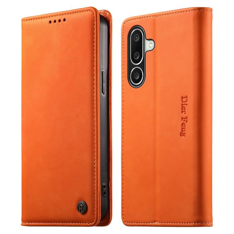 Custodia per telefono Dierfeng in pelle vegana con chiusura magnetica e protezione RFID in metallo., For Samsung Galaxy A57 5G, For Samsung Galaxy A37 5G, For Samsung Galaxy A27 5G, For Samsung Galaxy A26 / A16 / A17