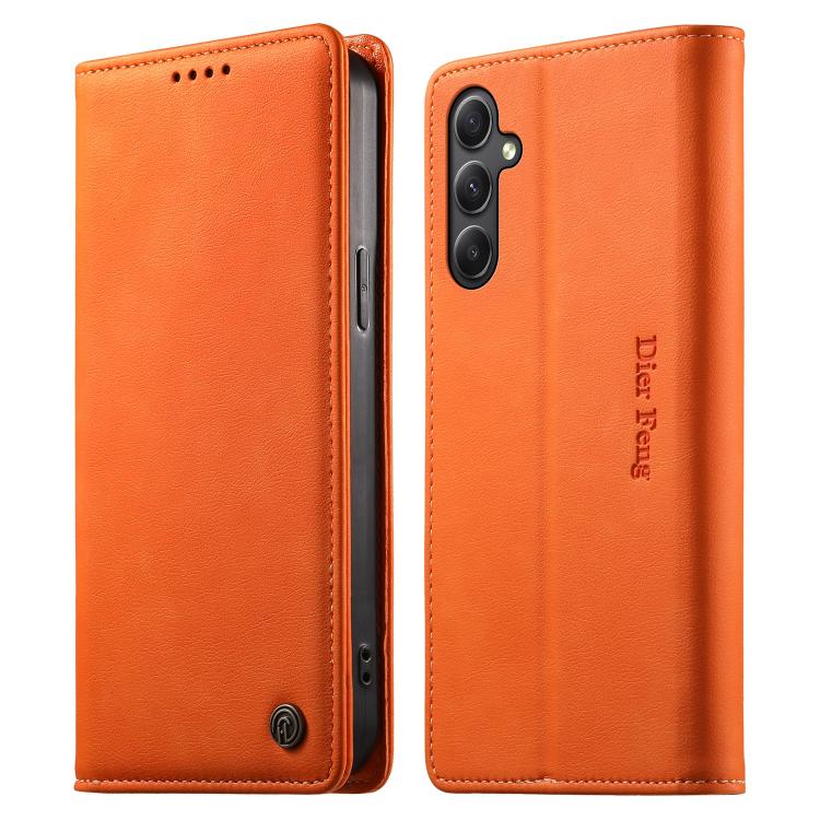 Custodia per telefono Dierfeng in pelle vegana con chiusura magnetica e protezione RFID in metallo., For Samsung Galaxy A25 5G Global, For Samsung Galaxy A24 4G, For Samsung Galaxy A14 4G / 5G, For Samsung Galaxy A34 5G