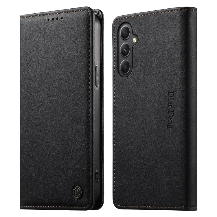 Custodia per telefono Dierfeng in pelle vegana con chiusura magnetica e protezione RFID in metallo., For Samsung Galaxy A55 5G, For Samsung Galaxy A35 5G, For Samsung Galaxy A05, For Samsung Galaxy A05s