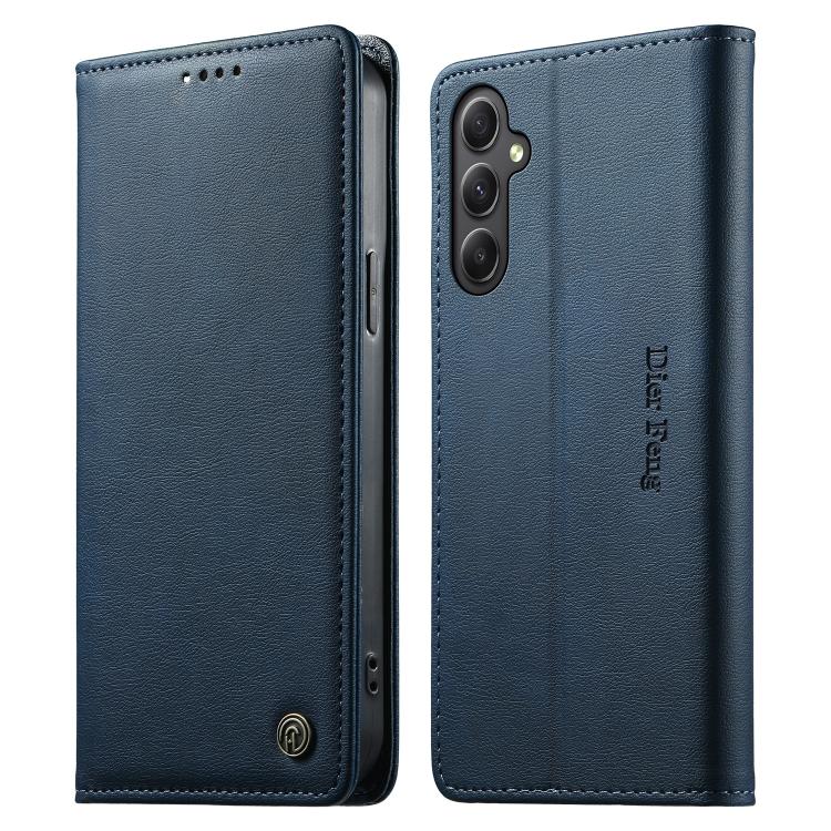 Custodia per telefono Dierfeng in pelle vegana con chiusura magnetica e protezione RFID in metallo., For Samsung Galaxy A55 5G, For Samsung Galaxy A35 5G, For Samsung Galaxy A05, For Samsung Galaxy A05s