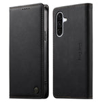 Custodia per telefono Dierfeng in pelle vegana con chiusura magnetica e protezione RFID in metallo., For Samsung Galaxy A06 / A07 4G / 5G, For Samsung Galaxy A56 5G, For Samsung Galaxy A36 5G, For Samsung Galaxy A15 4G / 5G