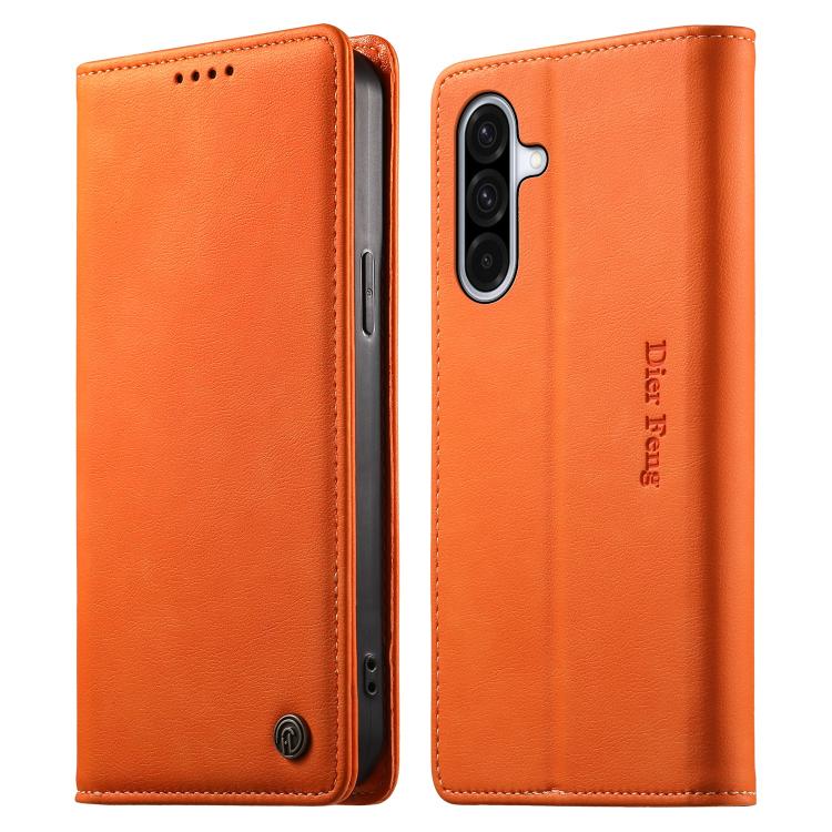 Custodia per telefono Dierfeng in pelle vegana con chiusura magnetica e protezione RFID in metallo., For Samsung Galaxy A57 5G, For Samsung Galaxy A37 5G, For Samsung Galaxy A27 5G, For Samsung Galaxy A26 / A16 / A17