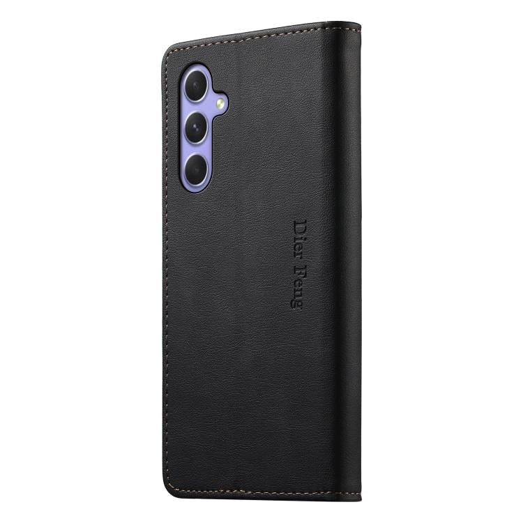 Custodia per telefono Dierfeng in pelle vegana con chiusura magnetica e protezione RFID in metallo., For Samsung Galaxy A55 5G, For Samsung Galaxy A35 5G, For Samsung Galaxy A05, For Samsung Galaxy A05s