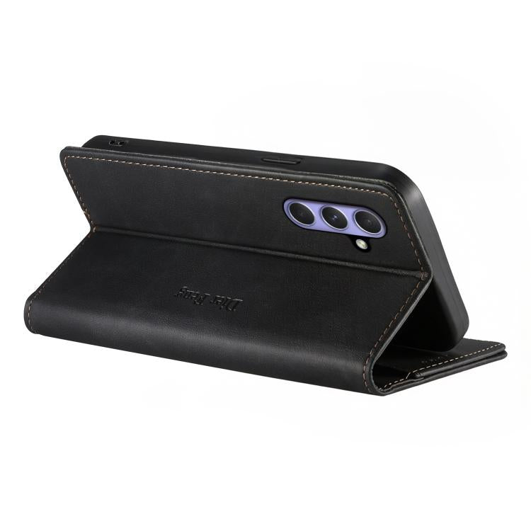 Custodia per telefono Dierfeng in pelle vegana con chiusura magnetica e protezione RFID in metallo., For Samsung Galaxy A55 5G, For Samsung Galaxy A35 5G, For Samsung Galaxy A05, For Samsung Galaxy A05s