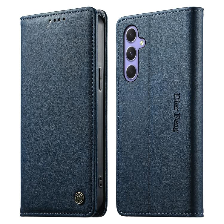 Custodia per telefono Dierfeng in pelle vegana con chiusura magnetica e protezione RFID in metallo., For Samsung Galaxy A55 5G, For Samsung Galaxy A35 5G, For Samsung Galaxy A05, For Samsung Galaxy A05s