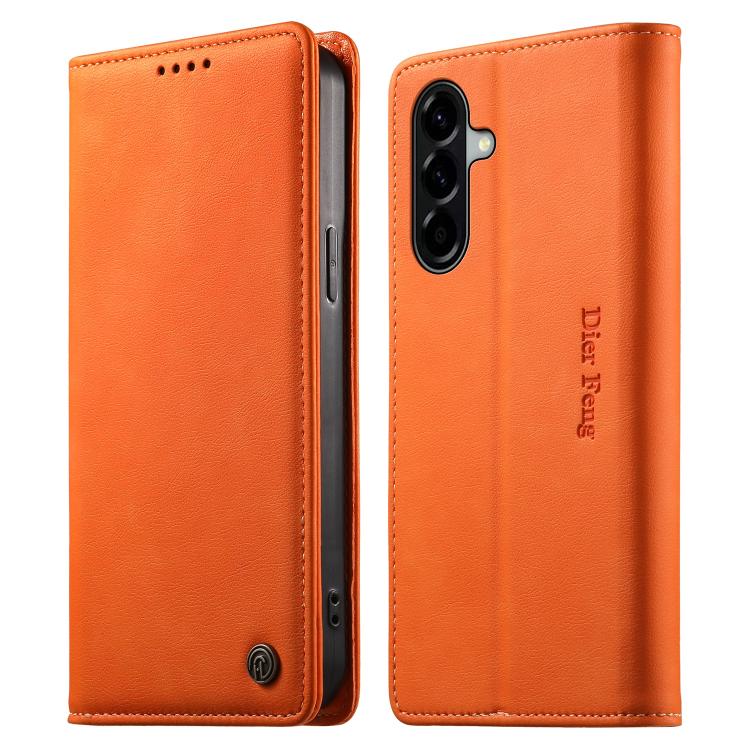 Custodia per telefono Dierfeng in pelle vegana con chiusura magnetica e protezione RFID in metallo., For Samsung Galaxy A06 / A07 4G / 5G, For Samsung Galaxy A56 5G, For Samsung Galaxy A36 5G, For Samsung Galaxy A15 4G / 5G
