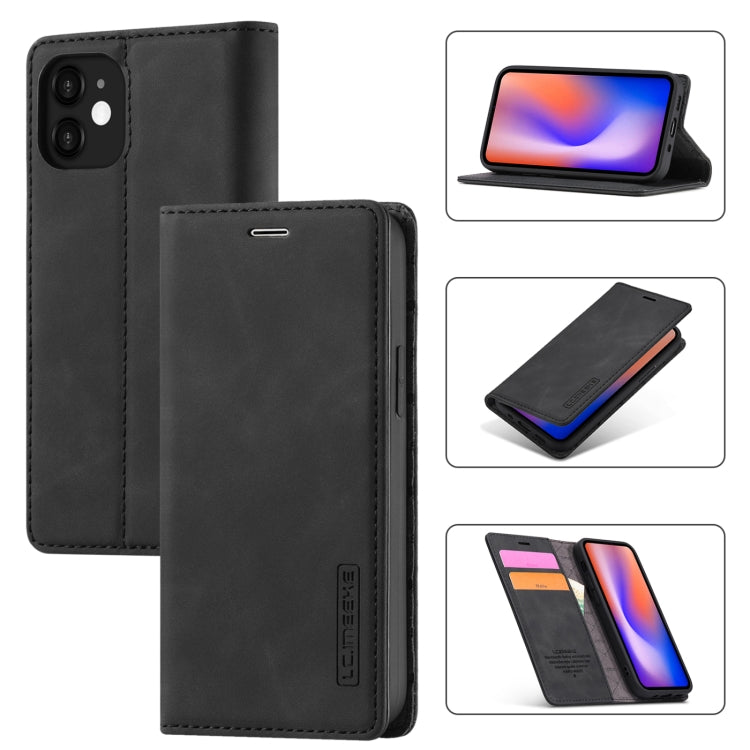 Custodia magnetica sottile TPU e pelle per iPhone 12