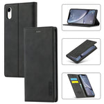 Custodia magnetica ultra-sottile in TPU e pelle per iPhone