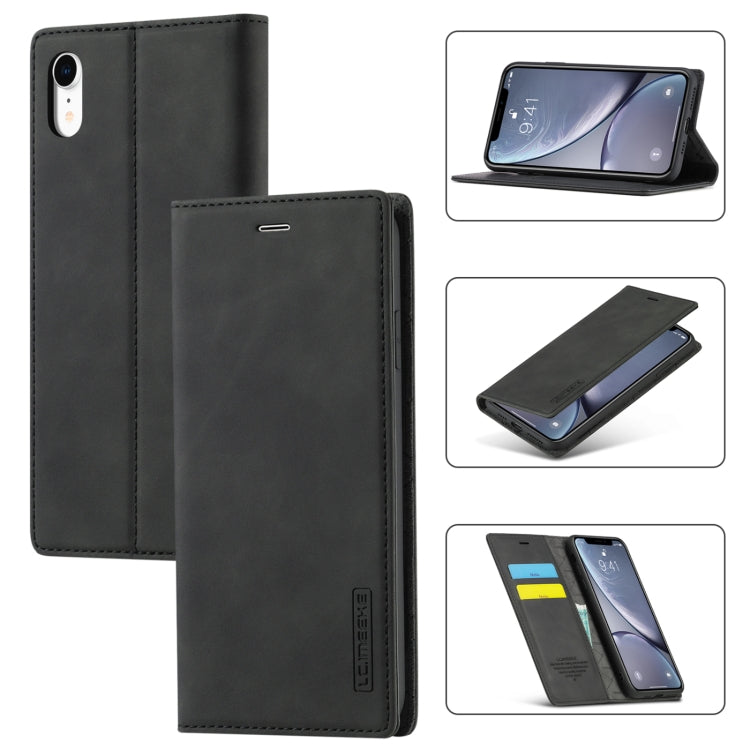 Custodia magnetica ultra-sottile in TPU e pelle per iPhone