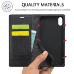 Custodia magnetica ultra-sottile in TPU e pelle per iPhone