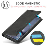 Custodia magnetica ultra-sottile in TPU e pelle per iPhone