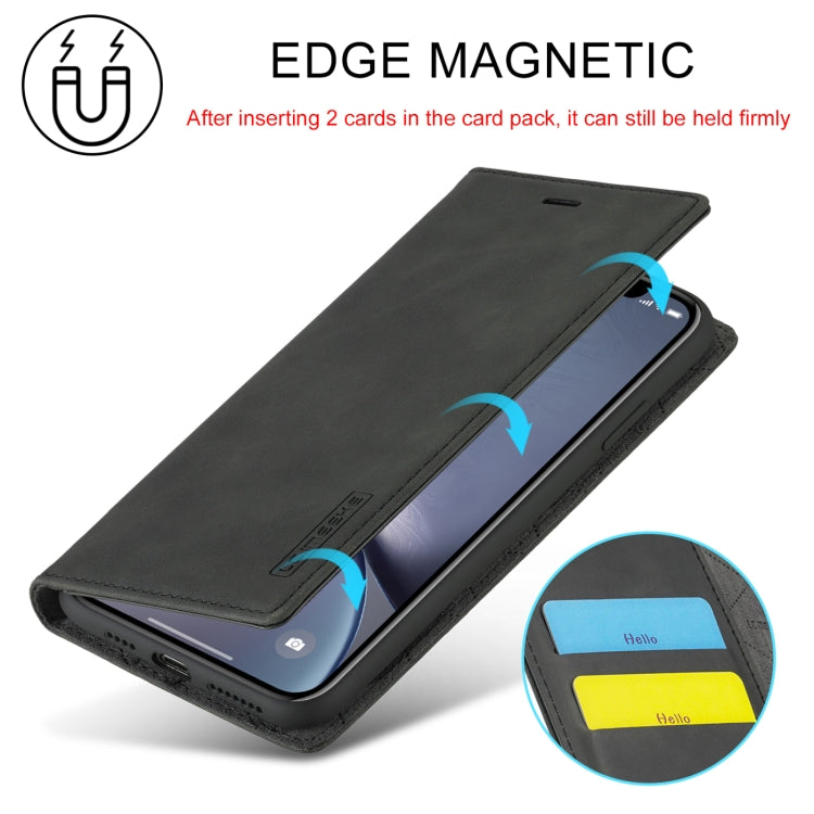 Custodia magnetica ultra-sottile in TPU e pelle per iPhone