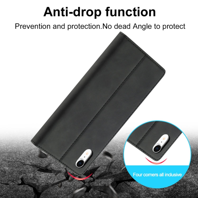 Custodia magnetica ultra-sottile in TPU e pelle per iPhone
