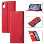 Custodia magnetica ultra-sottile in TPU e pelle per iPhone