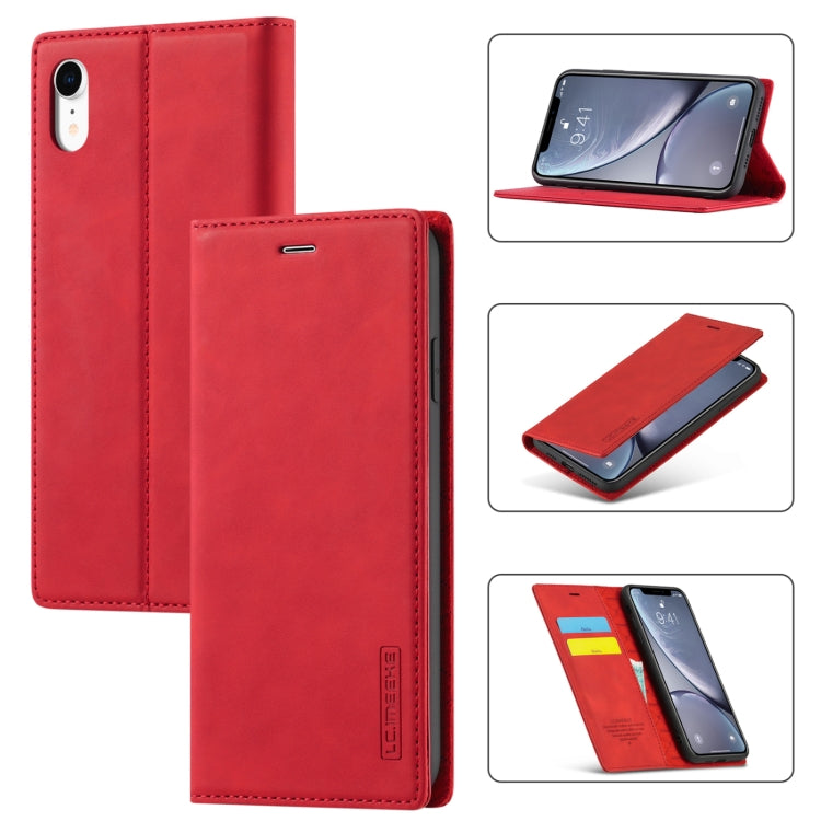 Custodia magnetica ultra-sottile in TPU e pelle per iPhone