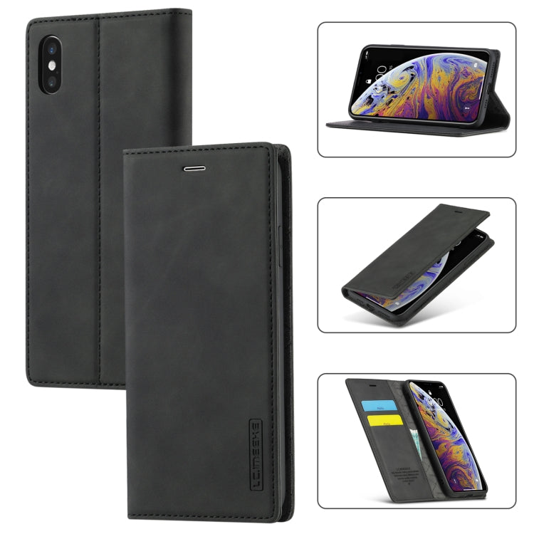 Custodia magnetica ultra-sottile in TPU e pelle per iPhone