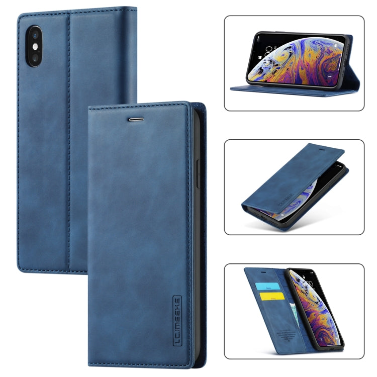 Custodia magnetica ultra-sottile in TPU e pelle per iPhone