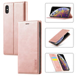 Custodia magnetica ultra-sottile in TPU e pelle per iPhone