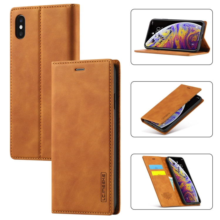 Custodia magnetica ultra-sottile in TPU e pelle per iPhone
