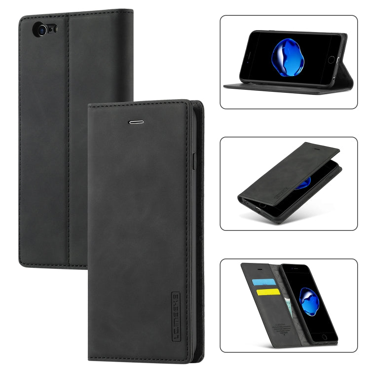Custodia magnetica ultra-sottile in TPU e pelle per iPhone