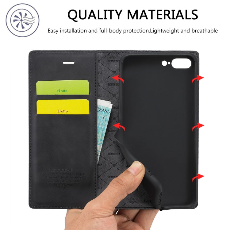 Custodia magnetica in pelle PU per iPhone 8 Plus e 11