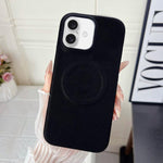 Custodia magnetica per telefono in policarbonato con finitura opaca effetto velluto e similpelle., For iPhone 17 Pro Max, For iPhone 17 Pro, For iPhone 17, For iPhone Air